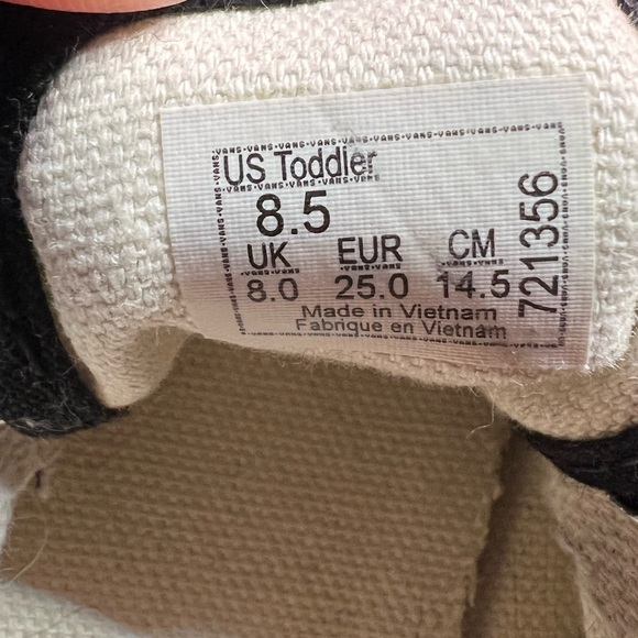 Vans Toddler The Authentic Lace-Up Shoes Sz 8.5 - Picture 5 of 7